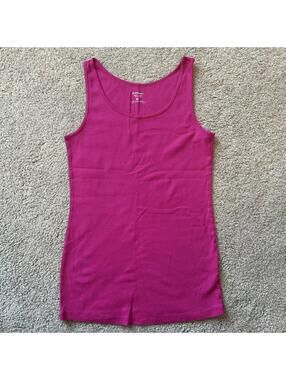 Dressbarn Women's size M Magenta Cotton Tank Top
